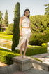 Falda Pareo Lilies Ivory Gold